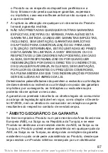 Preview for 88 page of Sony Ericsson WALKMAN W200 (Portuguese) Manual Do Utilizador