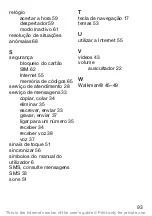 Preview for 94 page of Sony Ericsson WALKMAN W200 (Portuguese) Manual Do Utilizador