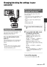 Preview for 47 page of Sony 1080i Operating Instructions Manual