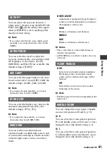 Preview for 61 page of Sony 1080i Operating Instructions Manual