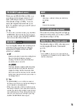 Preview for 75 page of Sony 1080i Operating Instructions Manual