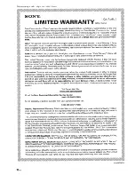 Preview for 38 page of Sony 158N5100BT Operating Instructions Manual