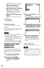 Preview for 32 page of Sony 3-283-149-22(2) Operating Instructions Manual