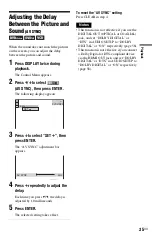 Preview for 35 page of Sony 3-283-149-22(2) Operating Instructions Manual