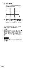 Preview for 42 page of Sony 3-283-149-22(2) Operating Instructions Manual