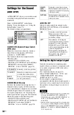 Preview for 58 page of Sony 3-283-149-22(2) Operating Instructions Manual