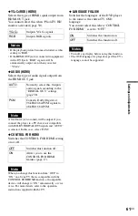 Preview for 61 page of Sony 3-283-149-22(2) Operating Instructions Manual