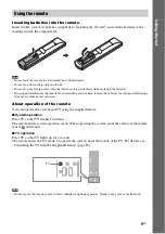 Preview for 9 page of Sony 3-285-995-11(1) Operating Instructions Manual