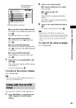 Preview for 73 page of Sony 3-285-995-11(1) Operating Instructions Manual