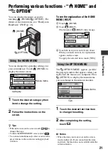 Preview for 21 page of Sony 3-288-523-13(1) Operating Manual