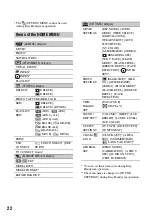 Preview for 22 page of Sony 3-288-523-13(1) Operating Manual