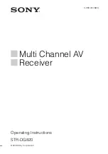 Preview for 1 page of Sony 3-289-450-45(1) Operating Instructions Manual