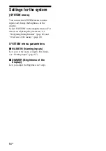 Preview for 54 page of Sony 3-289-450-45(1) Operating Instructions Manual