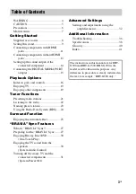 Preview for 3 page of Sony 3-291-730-21(1) Operating Instructions Manual