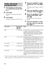 Preview for 70 page of Sony 3-875-814-21(1) Operating Instructions Manual