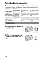 Preview for 76 page of Sony ?330 Instruction Manual