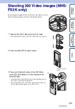 Preview for 36 page of Sony 3D Bloggie MHS-FS3 Handbook