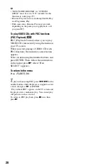 Preview for 20 page of Sony 4-139-513-11(1) Operating Instructions Manual