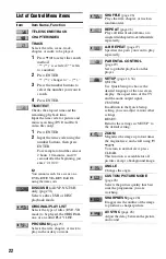 Preview for 22 page of Sony 4-139-513-11(1) Operating Instructions Manual