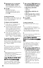 Preview for 26 page of Sony 4-139-513-11(1) Operating Instructions Manual