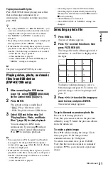 Preview for 31 page of Sony 4-139-513-11(1) Operating Instructions Manual