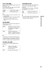 Preview for 41 page of Sony 4-139-513-11(1) Operating Instructions Manual