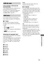 Preview for 59 page of Sony 4-168-043-14(1) Operating Instructions Manual