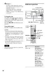 Preview for 34 page of Sony 480p Operating Instructions Manual