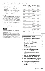 Preview for 81 page of Sony 480p Operating Instructions Manual