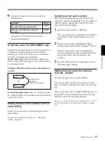 Preview for 65 page of Sony 500WSPL Operating Instructions Manual