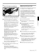 Preview for 71 page of Sony 500WSPL Operating Instructions Manual