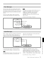 Preview for 73 page of Sony 85P Operating Instructions Manual