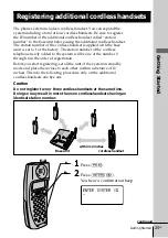 Preview for 25 page of Sony A2770 - SPP Cordless Phone Operating Instructions Manual