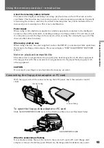 Preview for 93 page of Sony AC-L10A Operating Instructions Manual