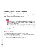 Preview for 32 page of Sony AIBO LIFE ERF-210AW01 User Manual