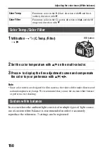 Preview for 150 page of Sony Alpha SLT-A77V Instruction Manual