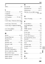 Preview for 241 page of Sony Alpha SLT-A77V Instruction Manual