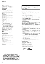 Preview for 2 page of Sony AM-NX1 Service Manual