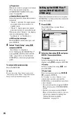 Preview for 26 page of Sony AT100 Operating Instructions Manual