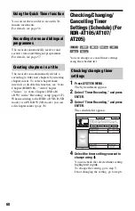 Preview for 60 page of Sony AT100 Operating Instructions Manual