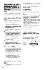 Preview for 64 page of Sony AT100 Operating Instructions Manual