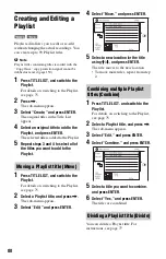 Preview for 80 page of Sony AT100 Operating Instructions Manual