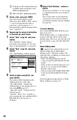 Preview for 84 page of Sony AT100 Operating Instructions Manual