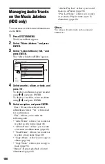 Preview for 100 page of Sony AT100 Operating Instructions Manual