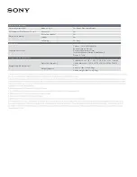 Preview for 6 page of Sony BDP-S1700 Specifications