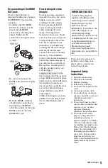 Preview for 5 page of Sony BDP-S1700ES - Blu-ray Disc™ Player Operating Instructions Manual