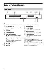 Preview for 8 page of Sony BDP-S1700ES - Blu-ray Disc™ Player Operating Instructions Manual