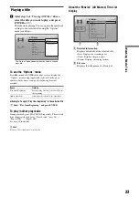 Preview for 33 page of Sony BDP S301 - 1080p Blu-ray Disc Player BD/DVD/CD Playback Operating Instructions Manual