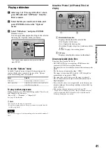 Preview for 41 page of Sony BDP S301 - 1080p Blu-ray Disc Player BD/DVD/CD Playback Operating Instructions Manual