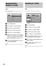 Preview for 42 page of Sony BDP S301 - 1080p Blu-ray Disc Player BD/DVD/CD Playback Operating Instructions Manual